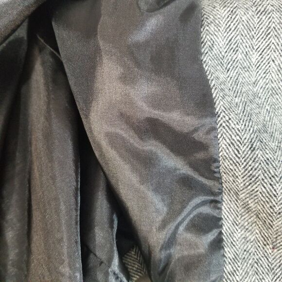 Pendleton Suit womens 18 Gray Herringbone Jacket Pants Luxury Wool vintage - Picture 13 of 16